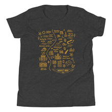 Load image into Gallery viewer, Youth Man O' War Trail Yellow Map T-Shirt