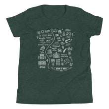 Load image into Gallery viewer, Youth Man O' War Trail White Map T-Shirt