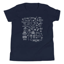 Load image into Gallery viewer, Youth Man O' War Trail White Map T-Shirt