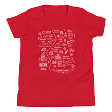 Load image into Gallery viewer, Youth Man O' War Trail White Map T-Shirt