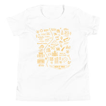 Load image into Gallery viewer, Youth Man O' War Trail Yellow Map T-Shirt